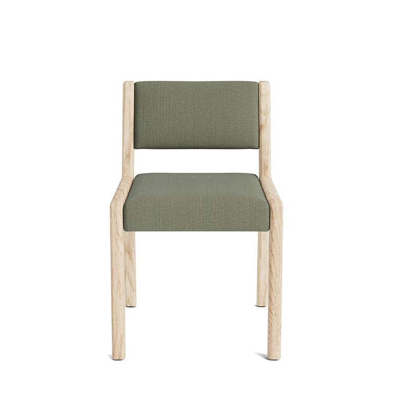 Jasmi Dining Chair in Natural Latex - Linen Dining Chairs Medley White Oak Juneberry Caribou Short Back