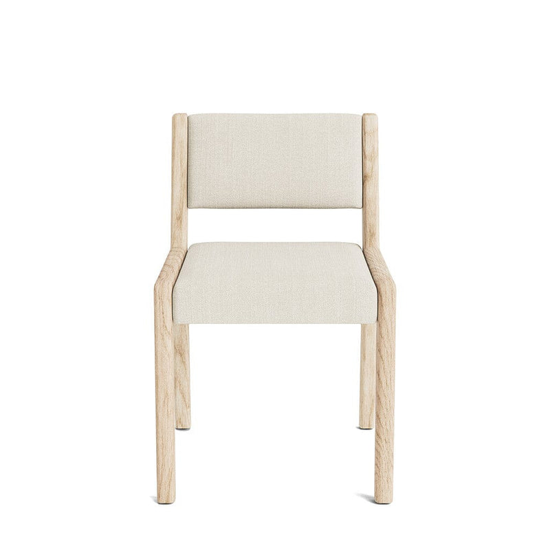 Jasmi Dining Chair in Natural Latex - Linen Dining Chairs Medley White Oak Juneberry Jasmine Short Back