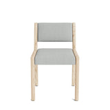 Jasmi Dining Chair in Natural Latex - Linen Dining Chairs Medley White Oak Juneberry Jicama Short Back