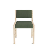 Jasmi Dining Chair in Natural Latex - Linen Dining Chairs Medley White Oak Juneberry Tarragon Short Back