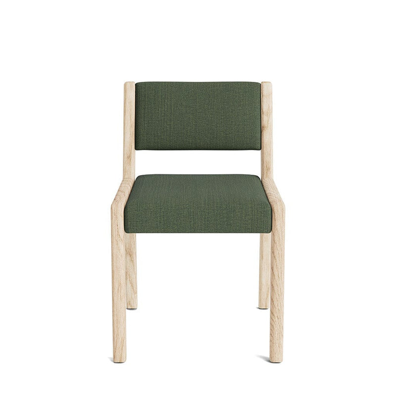 Jasmi Dining Chair in Natural Latex - Linen Dining Chairs Medley White Oak Juneberry Tarragon Short Back