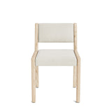 Jasmi Dining Chair in Natural Latex - Linen Dining Chairs Medley White Oak Stonecrop Oyster Short Back