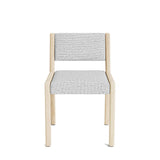 Jasmi Dining Chair in Natural Latex - Recycled Polyester Dining Chairs Medley Maple Alpine Dove Short Back