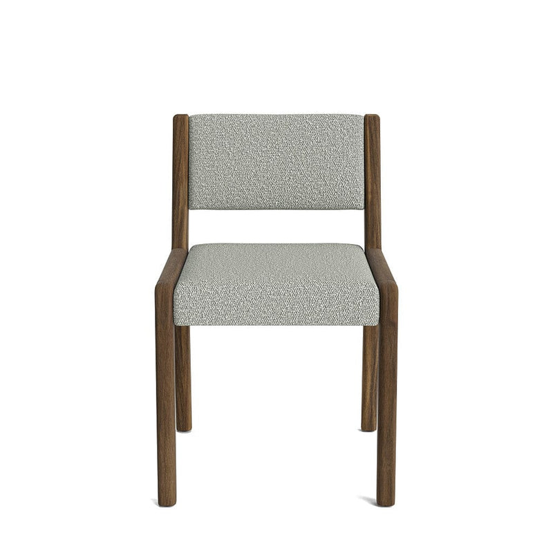 Jasmi Dining Chair in Natural Latex - Recycled Polyester Dining Chairs Medley Walnut Poplar Bouclé Bayberry Short Back