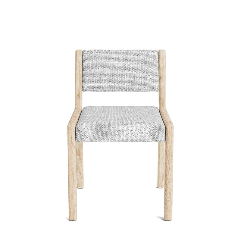 Jasmi Dining Chair in Natural Latex - Recycled Polyester Dining Chairs Medley White Oak Alpine Dove Short Back