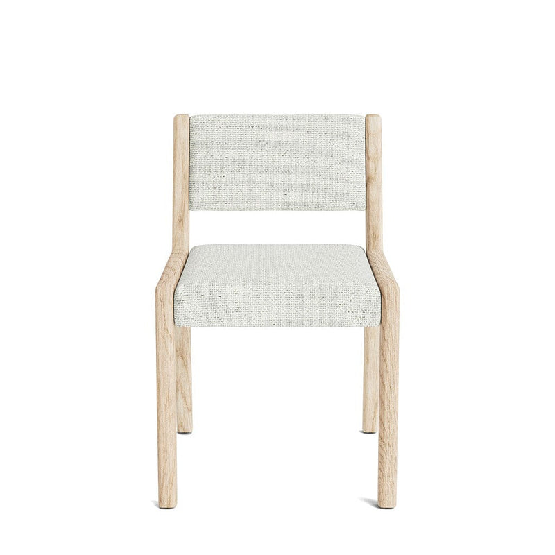 Jasmi Dining Chair in Natural Latex - Recycled Polyester Dining Chairs Medley White Oak Alpine Oyster Short Back