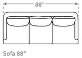 Kaydan Sofa in Natural Latex - Cotton