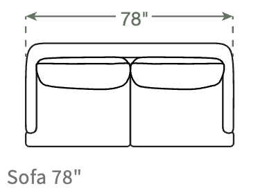 Kaydan Sofa in Natural Latex - Cotton