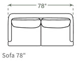 Kaydan Sofa in Natural Latex - Recycled Polyester