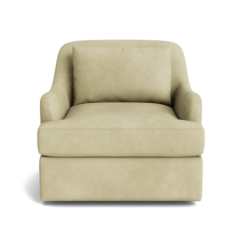 Kaydan Swivel Chair in Natural Latex - Leather