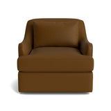 Kaydan Swivel Chair in Natural Latex - Leather