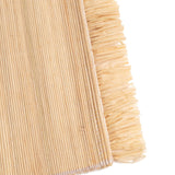 KAZI Neutral Fringed Placemats - 18" Natural, Set of 2 Decor KAZI 