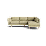 Kirnik Bumper Sectional in Natural Latex - Leather