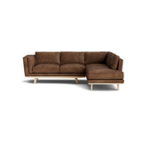 Kirnik Bumper Sectional in Natural Latex - Leather