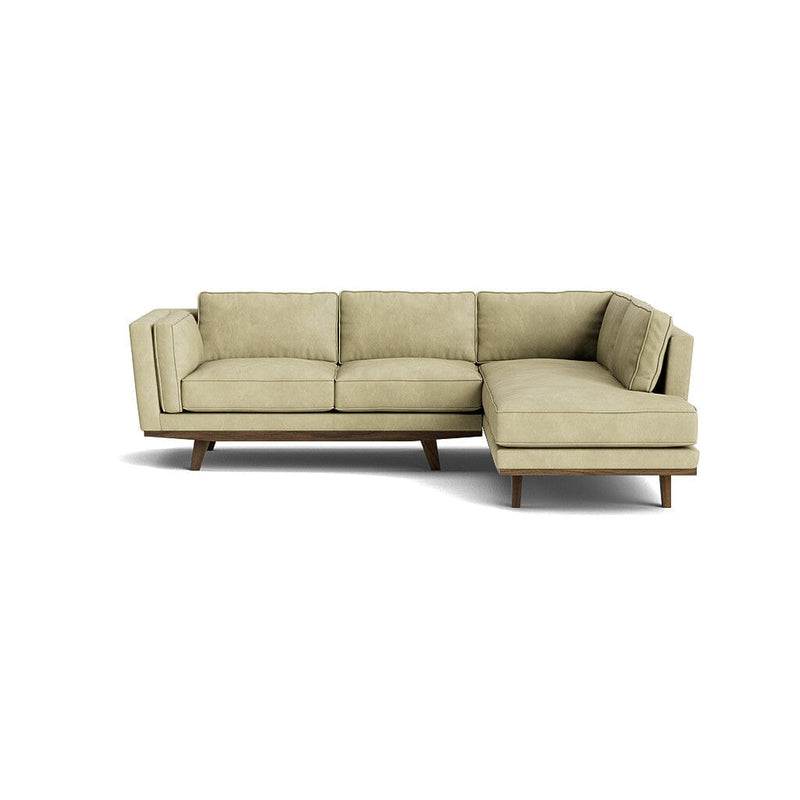 Kirnik Bumper Sectional in Natural Latex - Leather