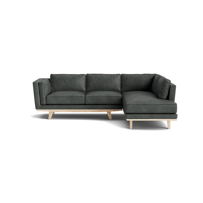 Kirnik Bumper Sectional in Natural Latex - Leather