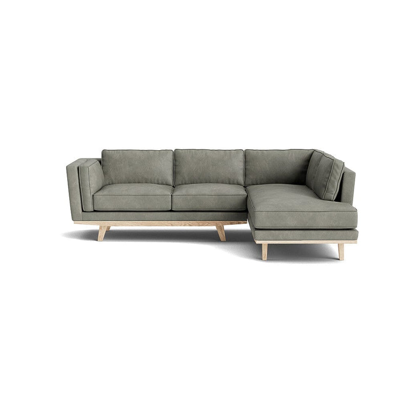 Kirnik Bumper Sectional in Natural Latex - Leather