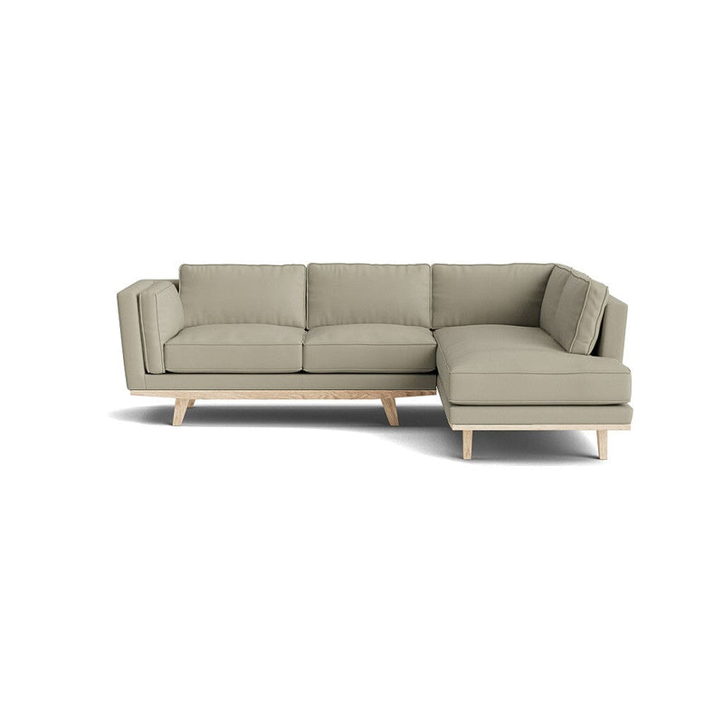 Kirnik Bumper Sectional in Natural Latex - Leather