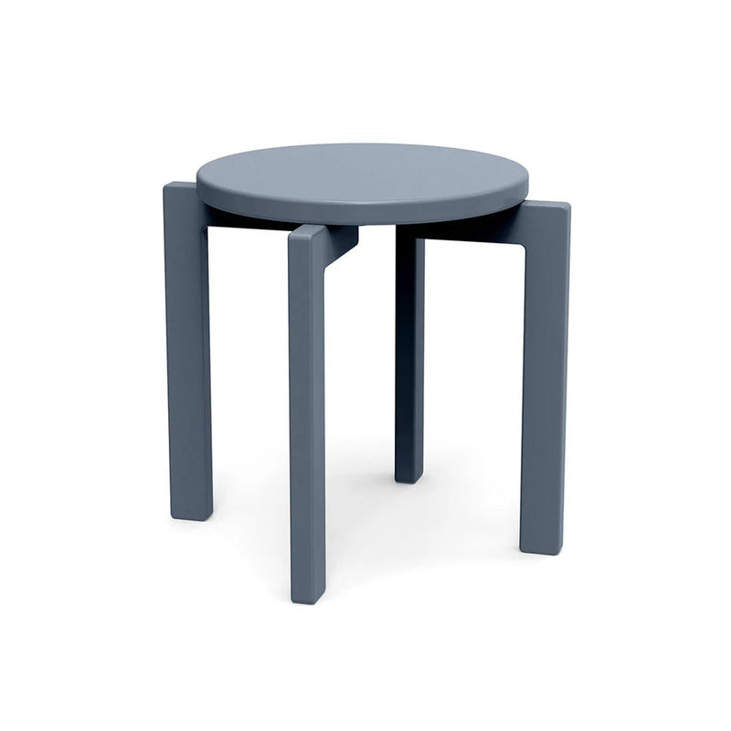 L4 Recycled Outdoor Stacking Stool Outdoor Stools Loll Designs Ash Blue 