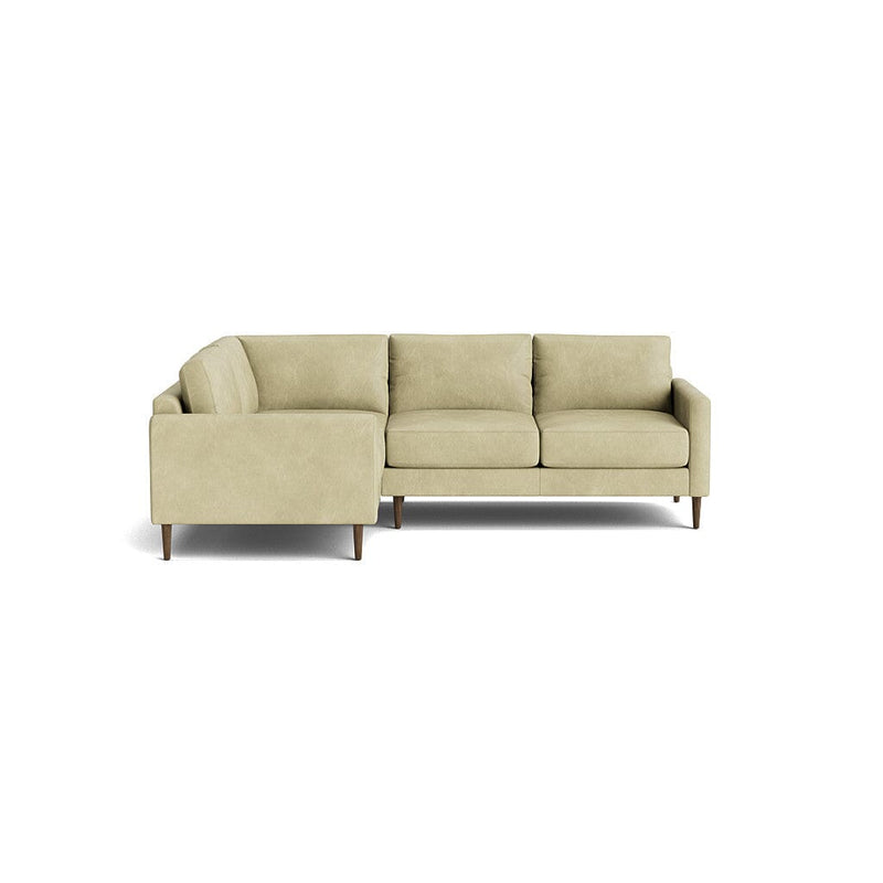 Lala Corner Sectional in Natural Latex - Leather