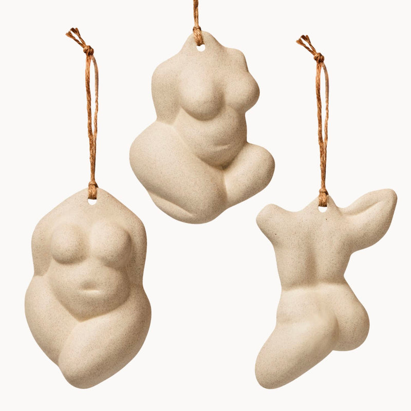 (!) Las Figuras Ornament Set Ornaments Franca NYC Stoneware Set of 3 