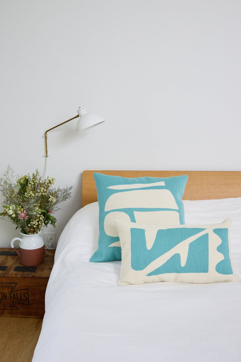 Leah Singh HENRI SHAPES PILLOW - SKY Pillow Leah Singh 