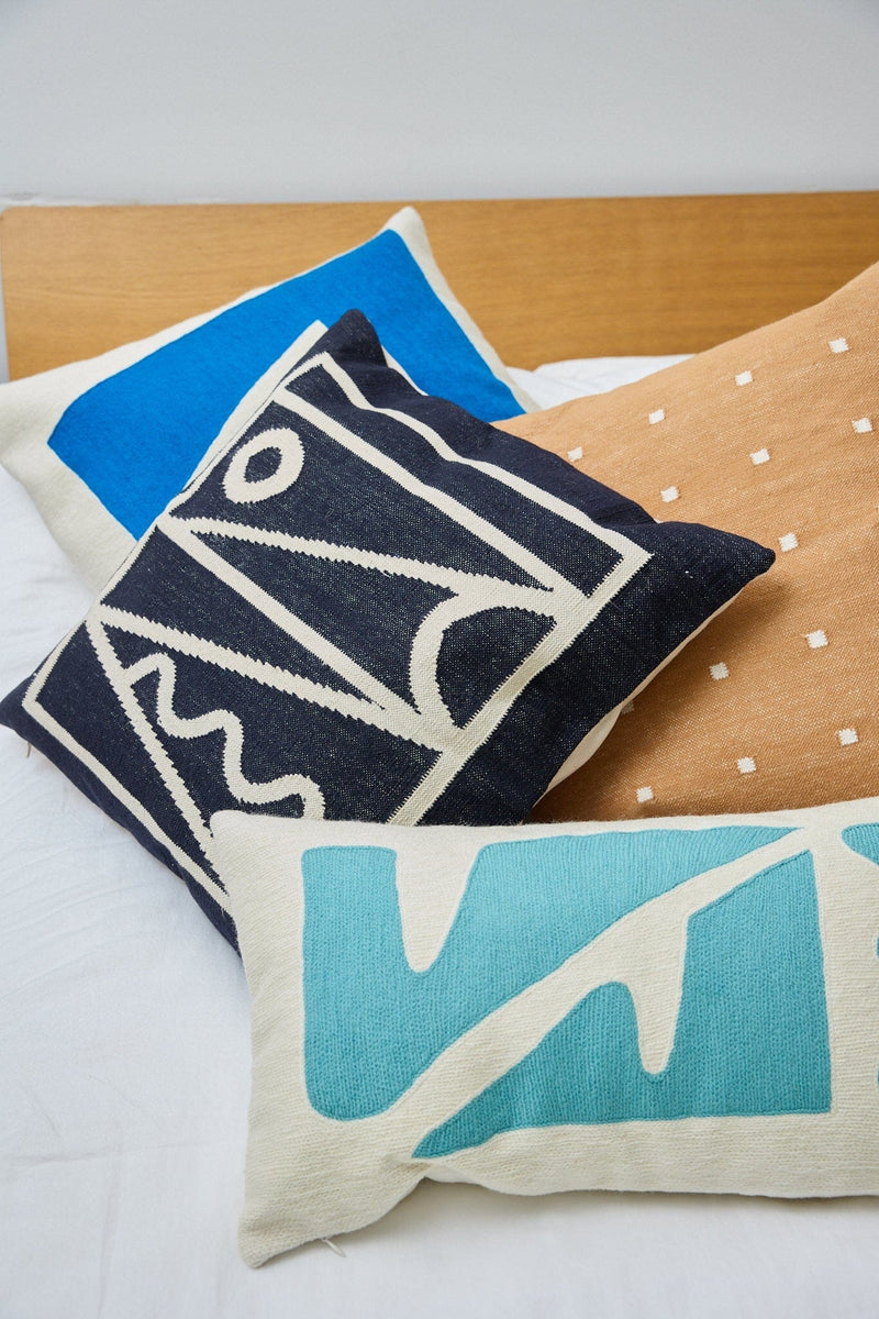 Leah Singh HENRI SHAPES PILLOW - SKY Pillow Leah Singh 