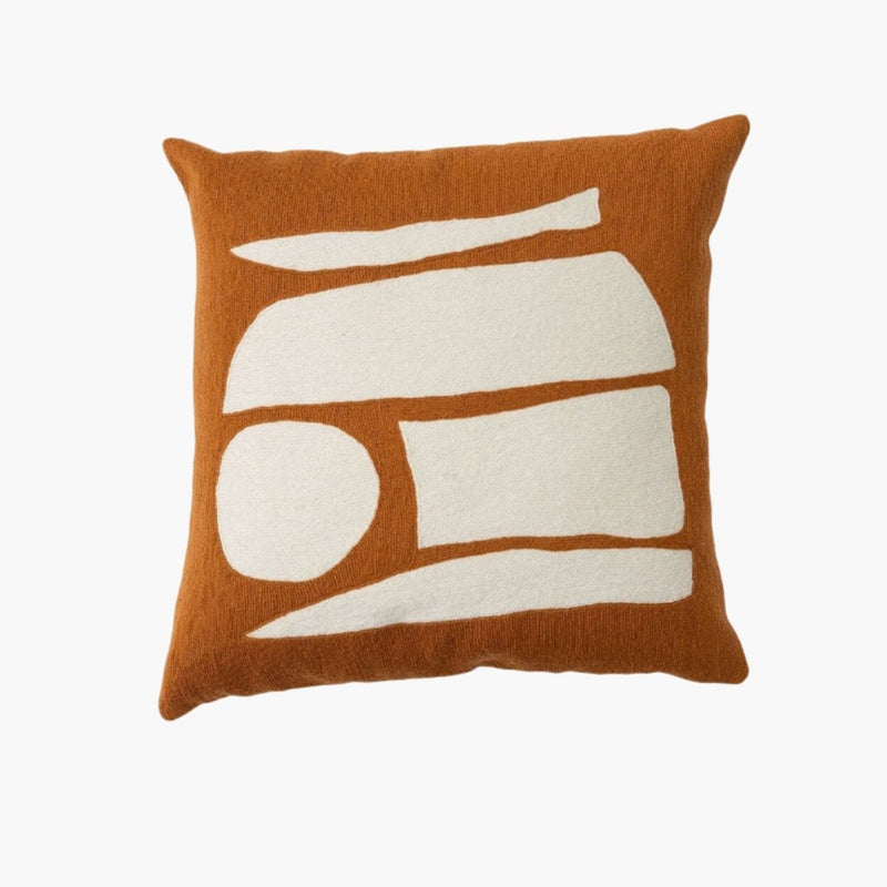 Leah Singh HENRI STACKED PILLOW - COGNAC Pillow Leah Singh 