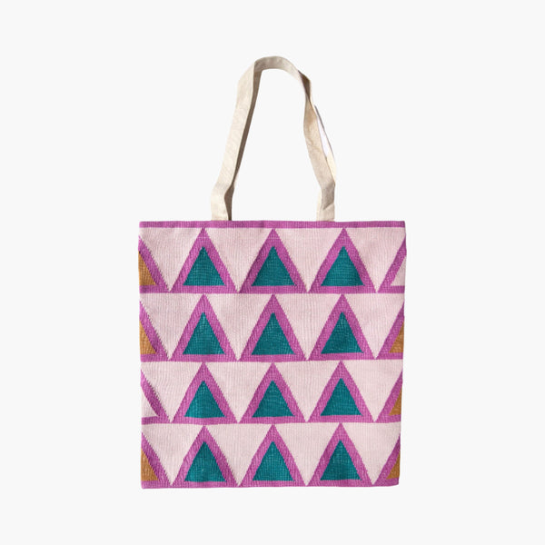 Leah Singh MAYA LIGHT PINK TOTE BAG Pillow Leah Singh 