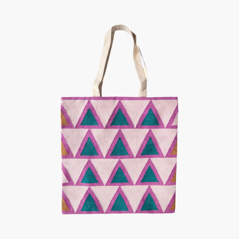 Leah Singh MAYA LIGHT PINK TOTE BAG Pillow Leah Singh 