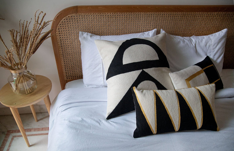 Leah Singh TRIBECA TRIANGLES PILLOW Pillow Leah Singh 