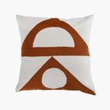 Leah Singh ZAZA SHAPES PILLOW - OCHRE Pillow Leah Singh 