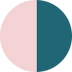 Small Bowl / Light Pink + Teal