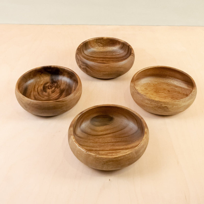 LIKHÂ Acacia Calabash Bowls, set of 1 large + 4 small bowls | LIKHÂ Bowls LIKHÂ 