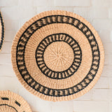 LIKHÂ Natural + Black Wall Baskets, Medium - Woven Wall Baskets | LIKHÂ Wall Baskets LIKHÂ 