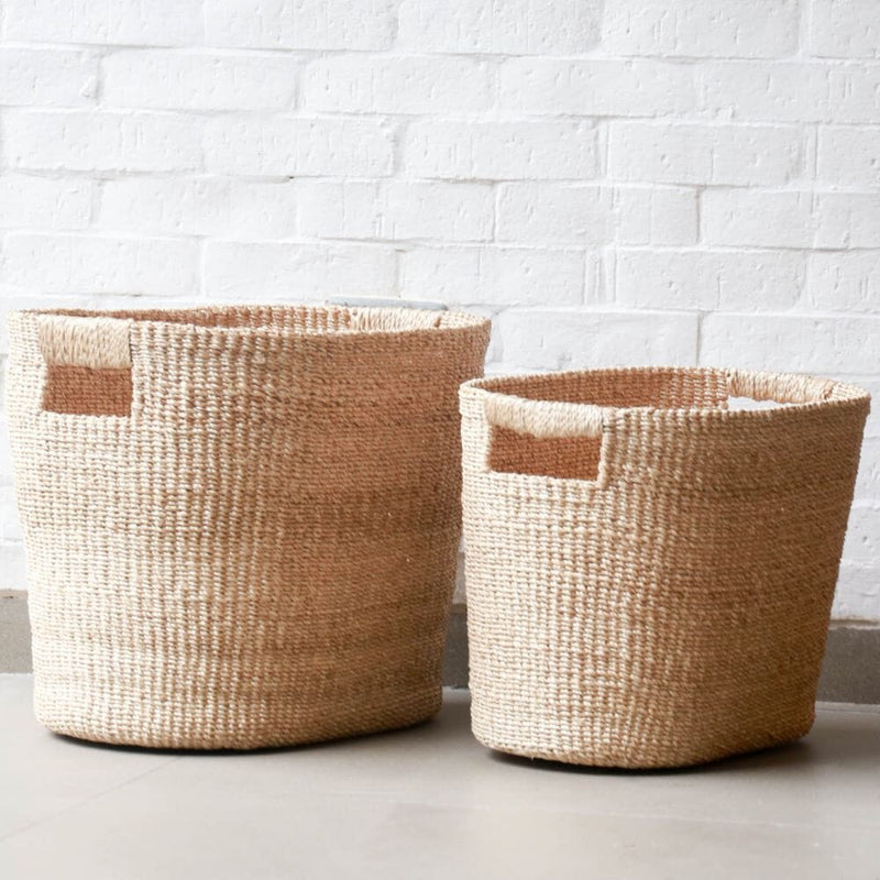 LIKHÂ Natural Medium Oval Basket - Abaca Baskets | LIKHA Baskets LIKHÂ 