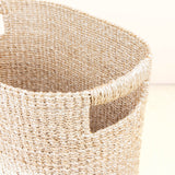 LIKHÂ Natural Medium Oval Basket - Abaca Baskets | LIKHA Baskets LIKHÂ 