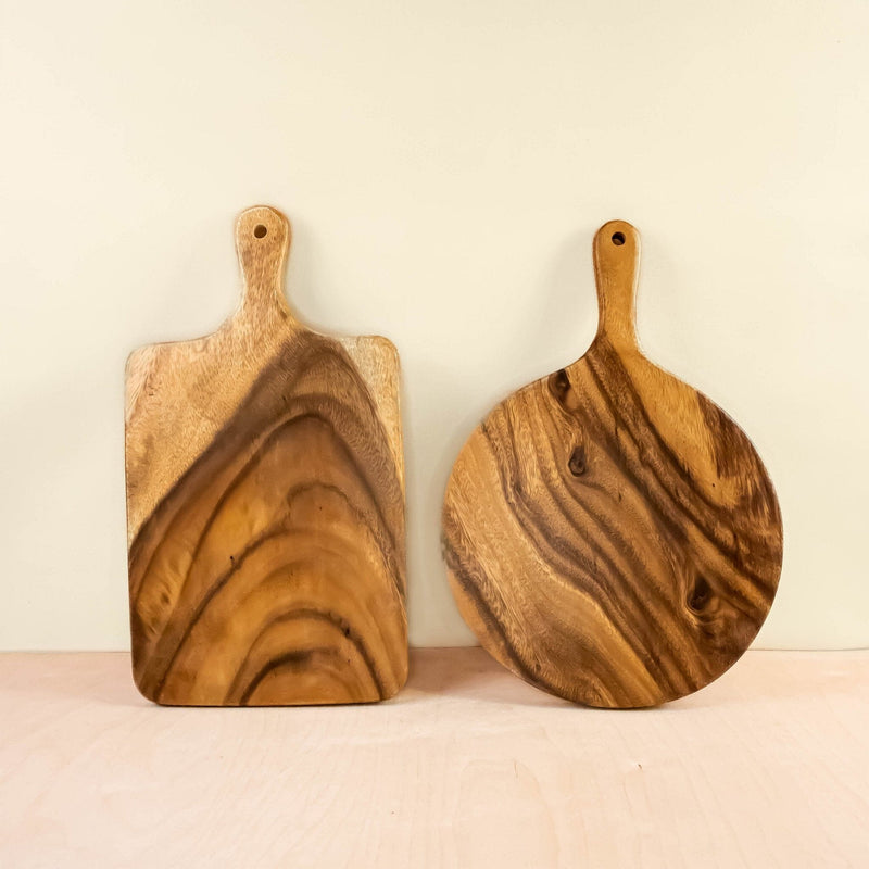 LIKHÂ Rectangle Cutting Board with Handle - Acacia Wood | LIKHÂ Cutting Board LIKHÂ 