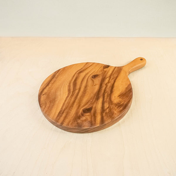 LIKHÂ Round Chopping Board with Handle - Acacia Wood | LIKHÂ Cutting Board LIKHÂ 