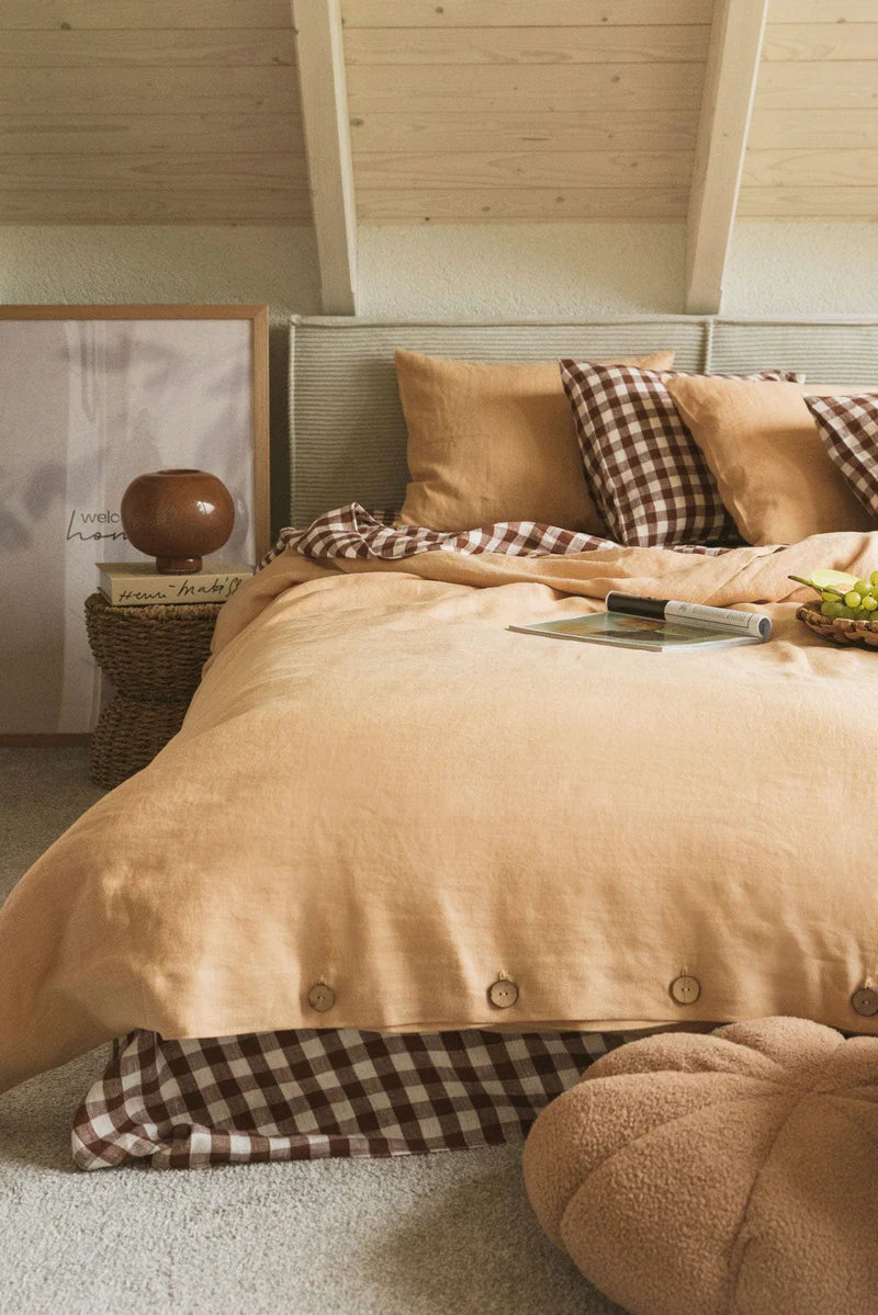 Linen Duvet Cover Bedding Set