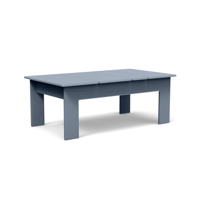 Lollygagger Recycled Outdoor Cocktail Table Outdoor Tables Loll Designs 32" x 18" Ash Blue 