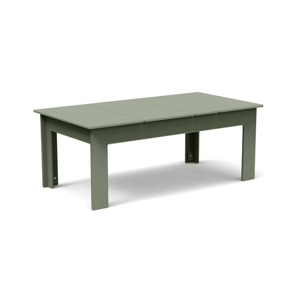 Lollygagger Recycled Outdoor Cocktail Table Outdoor Tables Loll Designs 42" x 22" Sage 