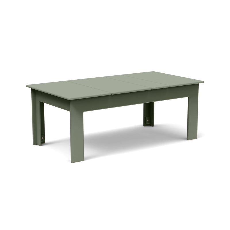 Lollygagger Recycled Outdoor Cocktail Table Outdoor Tables Loll Designs 42" x 22" Sage 