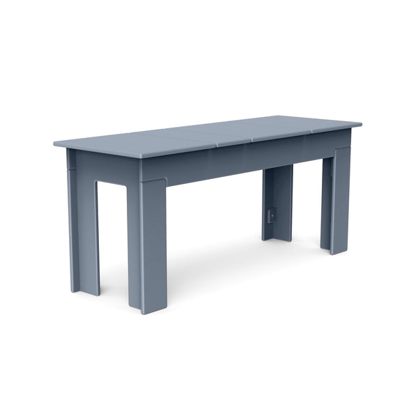 Lollygagger Recycled Outdoor Picnic Bench Outdoor Dining Loll Designs Ash Blue 