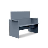 Lussi Recycled Outdoor Bench Outdoor Seating Loll Designs Ash Blue 