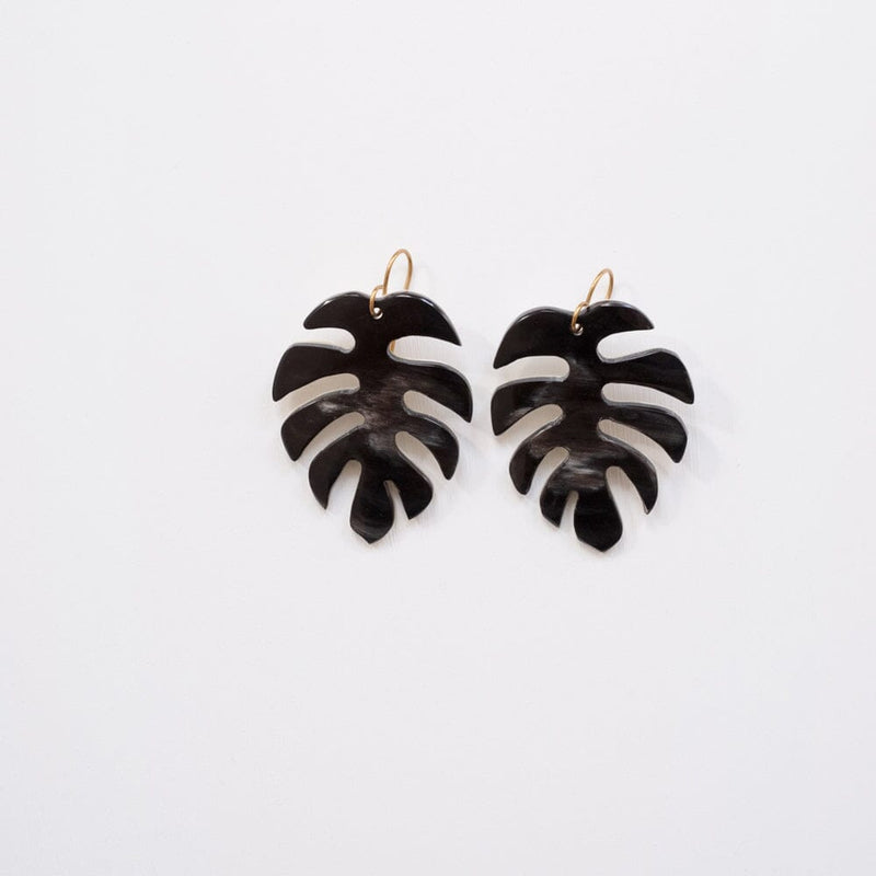 Maadili Collective Monstera Palm Earrings Jewelry Maadili Collective 