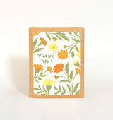 Marigold Thank You Greeting Card Greeting Card Elana Gabrielle 