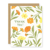 Marigold Thank You Greeting Card Greeting Card Elana Gabrielle 