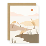 Marsh Birds Greeting Card Greeting Card Elana Gabrielle 