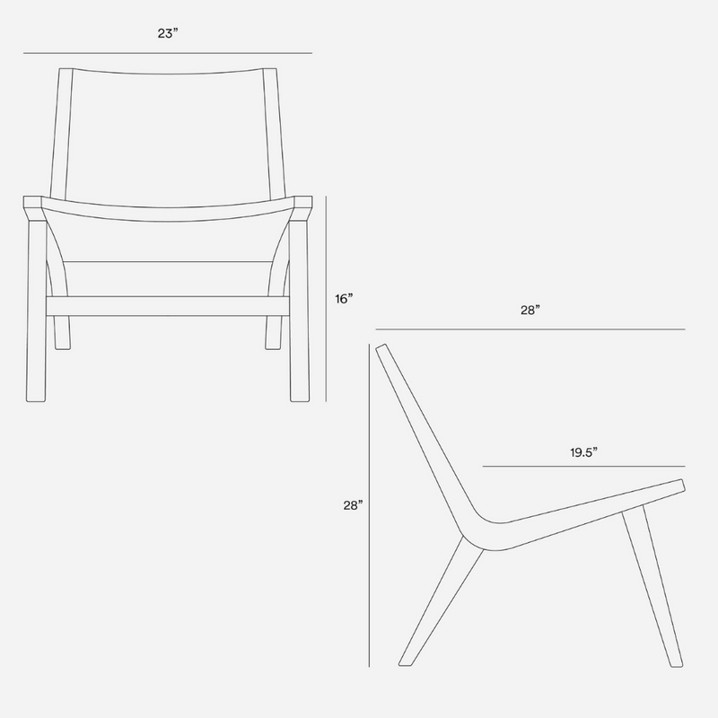 Casares Lounge Chair - Colonial